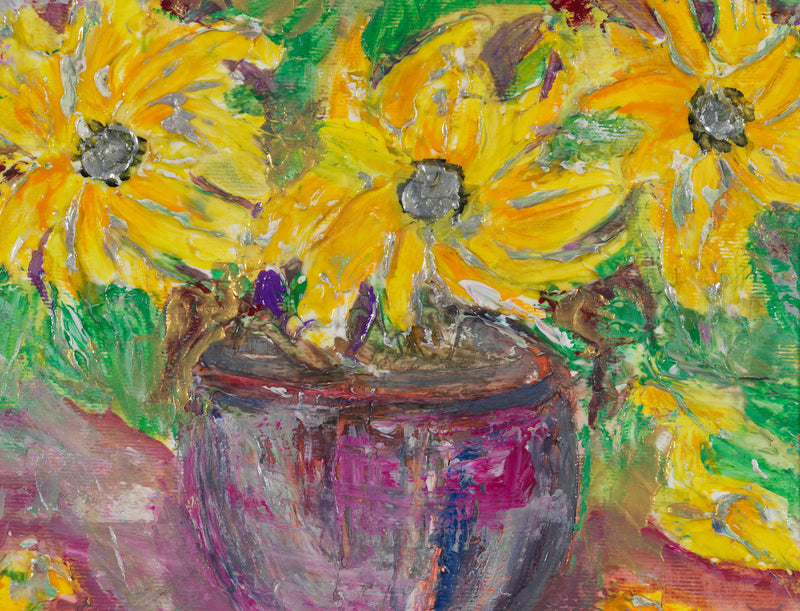 Yellow Flowers in a Pot Print - SOLD